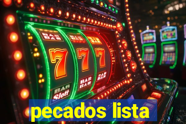 pecados lista